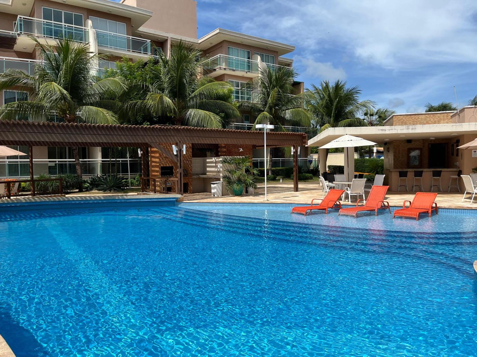 Apartamento Palm Porto Dunas, Todo Climatizado Terreo A 350 Metros Park